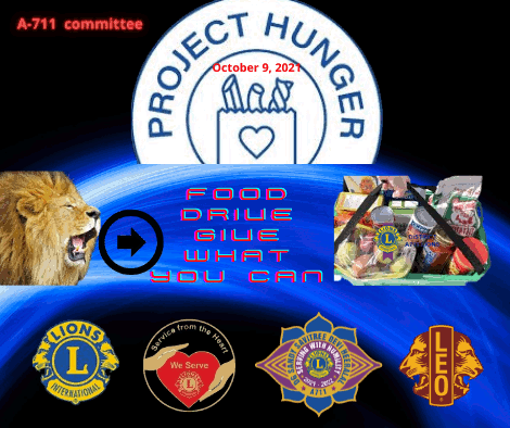 2021-10-09 Project Hunger Food Drive graphic